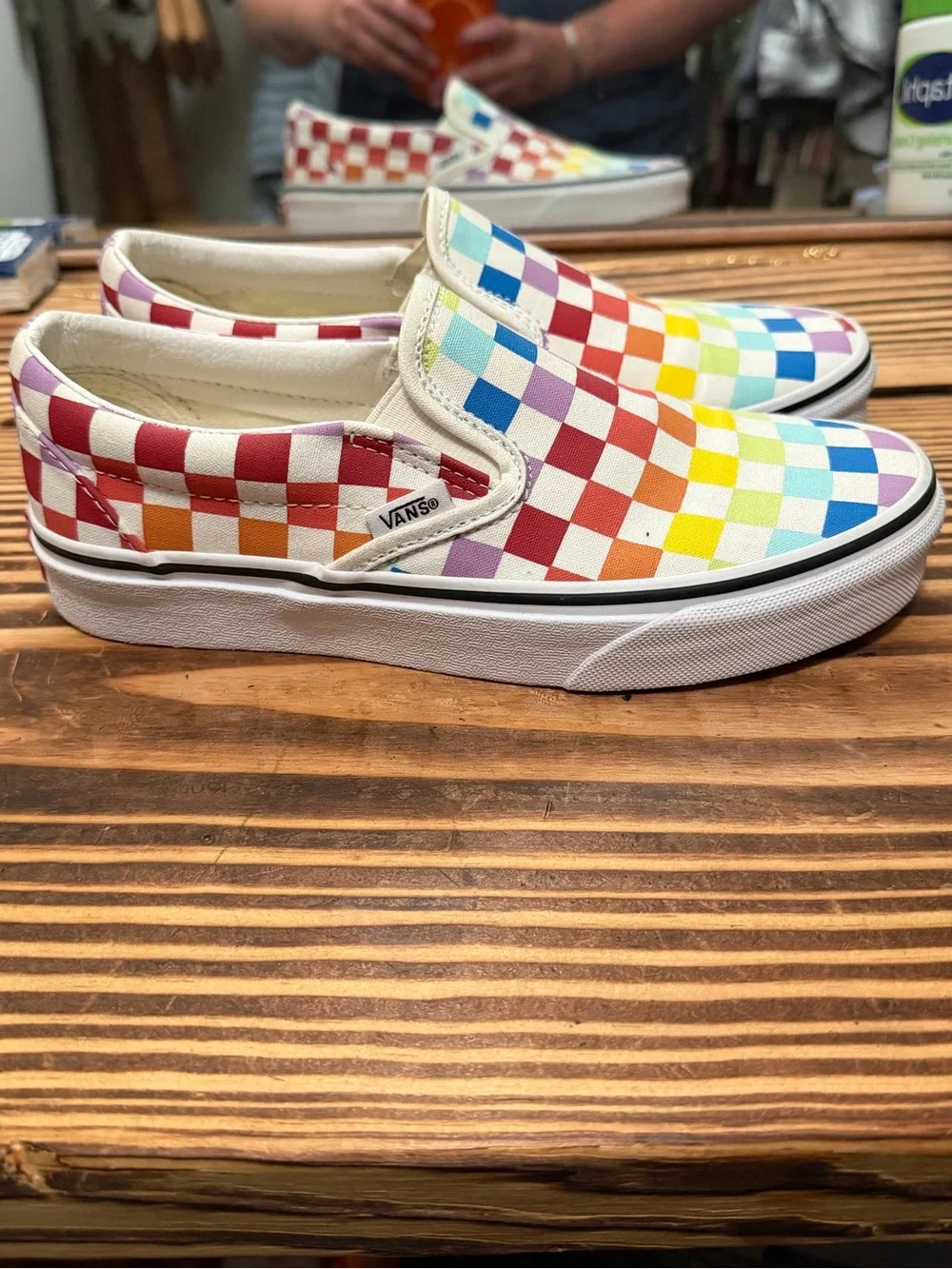 Vans Multicolor Checkerboard Slip-On Sneakers